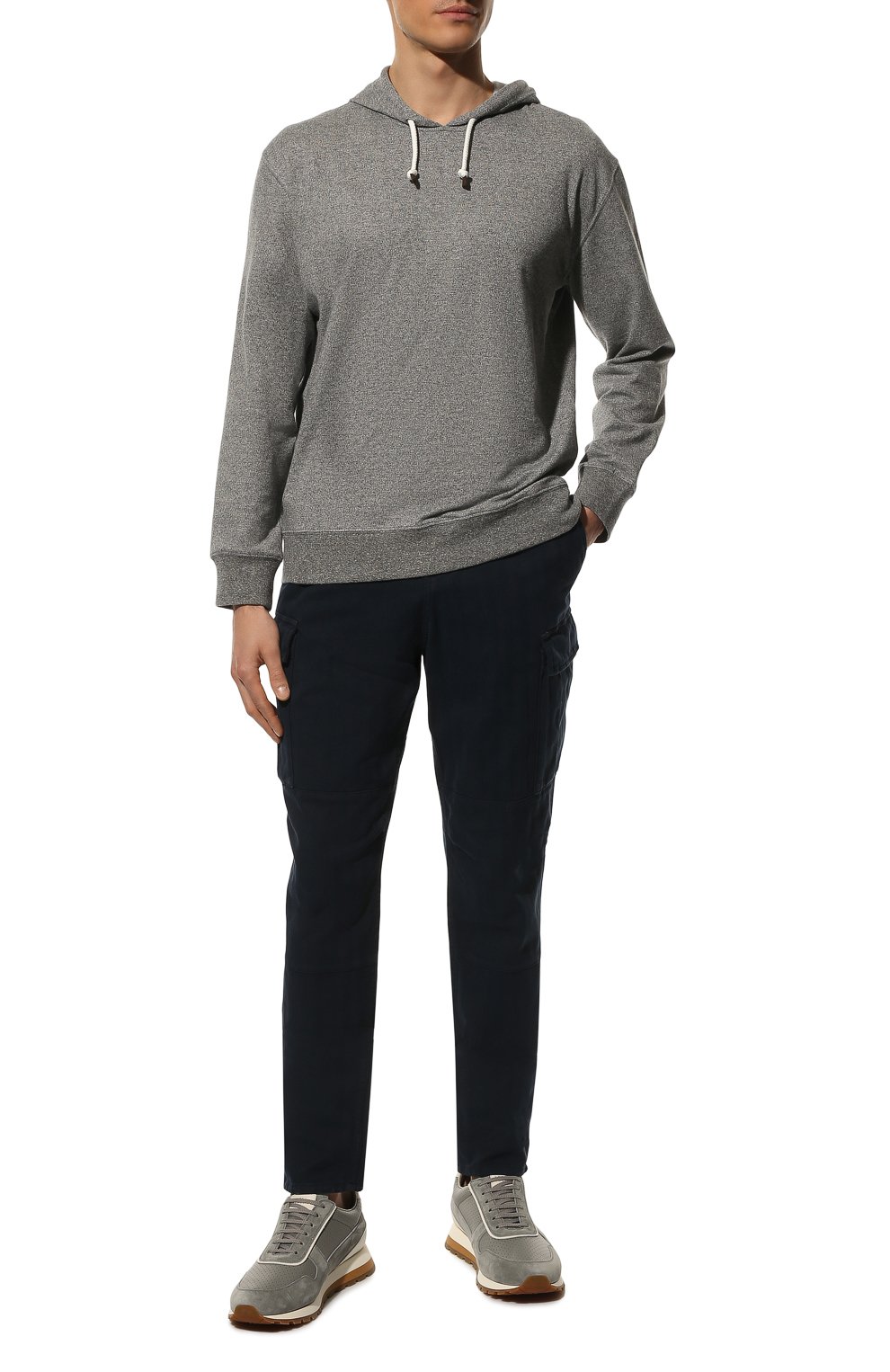 Худи из хлопка и льна BRUNELLO CUCINELLI, арт. MTU153450, фото 2