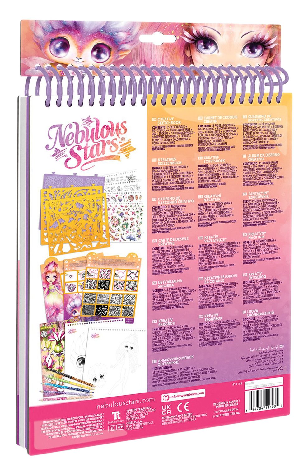 Набор для раскрашивания персиковый скетчбук petulia PAREMO, арт. 11103_NSDA, фото 4