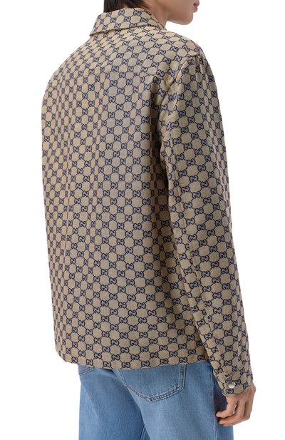 Льняная куртка-рубашка GUCCI, арт. 784252/ZAM7G, фото 4
