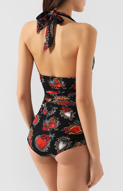 Слитный купальник DOLCE & GABBANA черного цвета по цене 76300 руб., арт. 09A06J/FSGPW, фото 3 Слитный купальник DOLCE & GABBANA, арт. 09A06J/FSGPW, фото 3