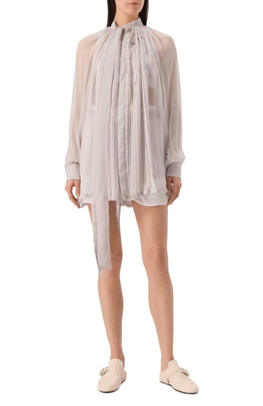 Шелковая блузка Ann Demeulemeester B0012787/FA608 Серый  B0012787/FA608 Фото 3