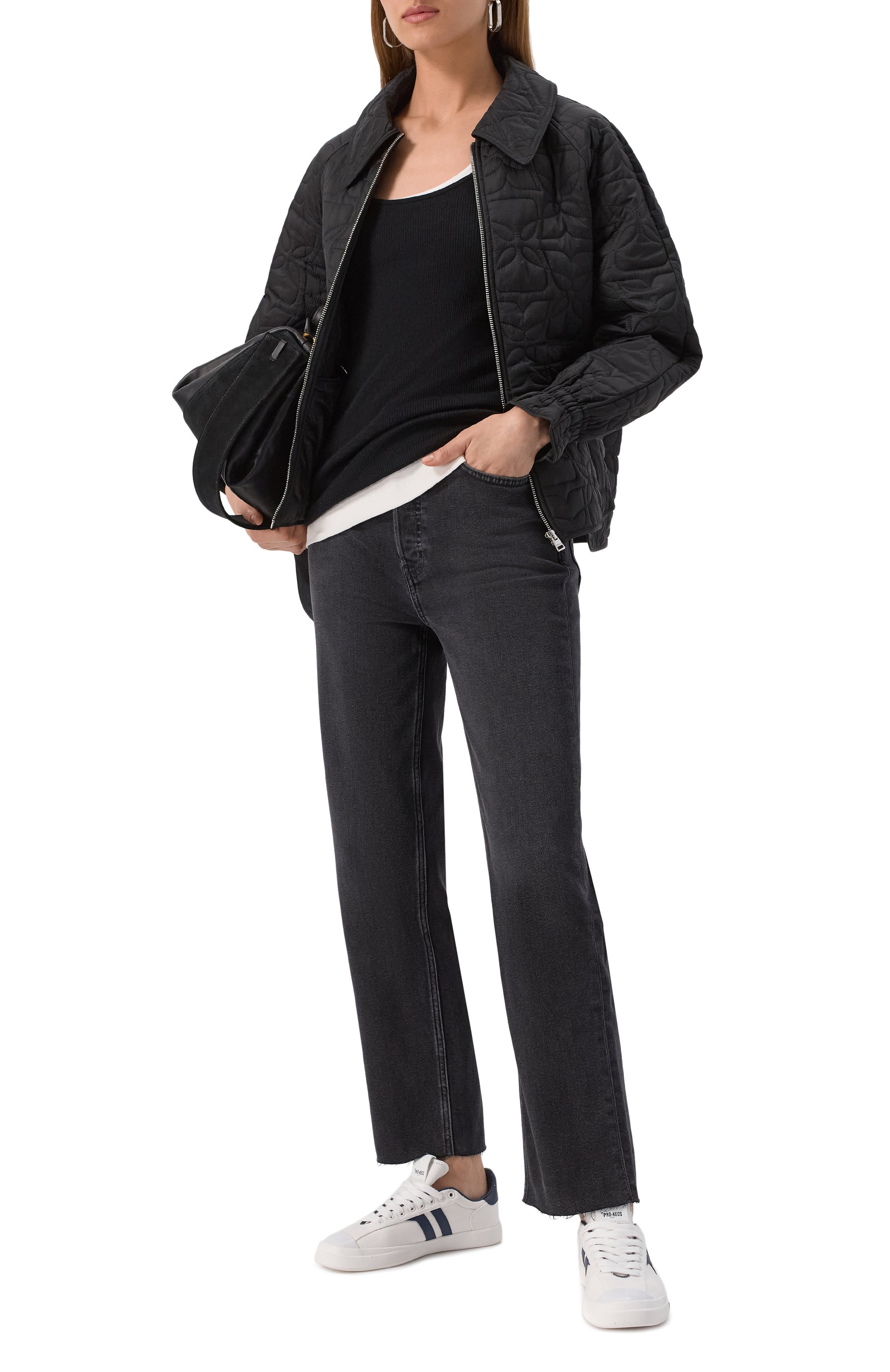 Джинсы the 70s RE/DONE, арт. 165-3WSTV27/FADED C0AL WITH RIPS, фото 2