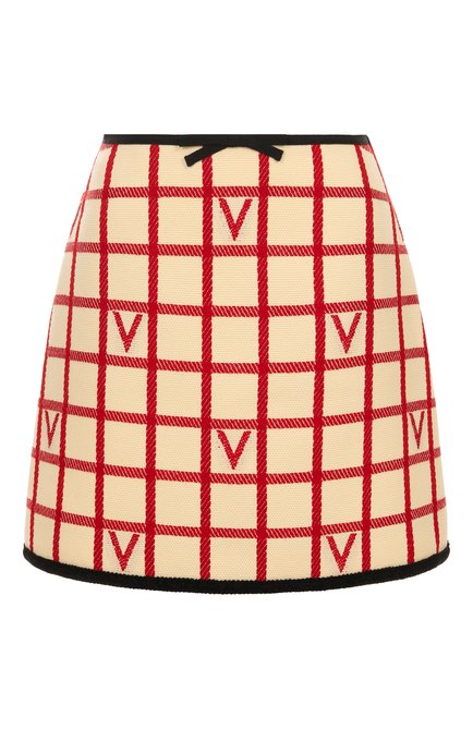 Женская юбка из шерсти и хлопка VALENTINO, арт. 7B3RADJ4/9JN
