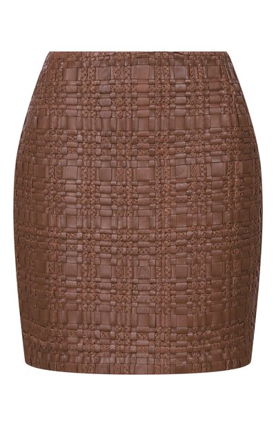 Женская кож аная юбка 12 STOREEZ, арт. 140439