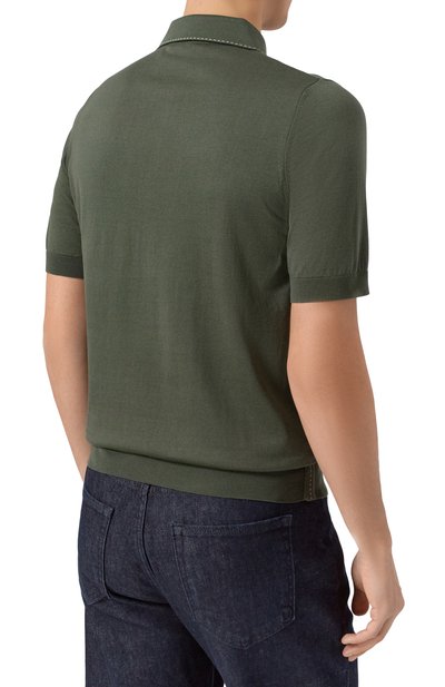 Поло из хлопка и шелка ZILLI, арт. KZP002M0143VRIS00, фото 4