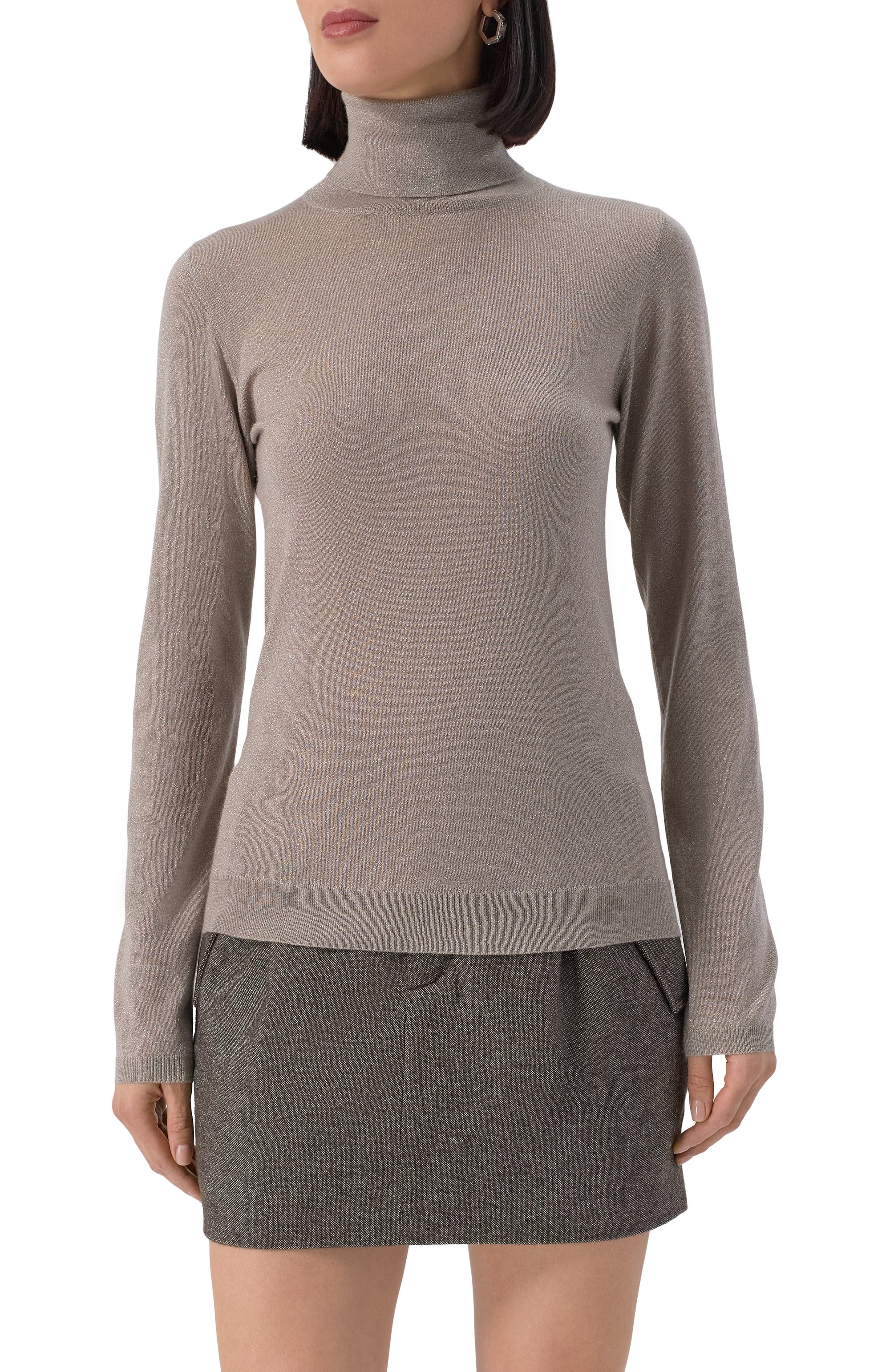 Водолазка из кашемира и шелка BRUNELLO CUCINELLI, арт. M41800063P, фото 3