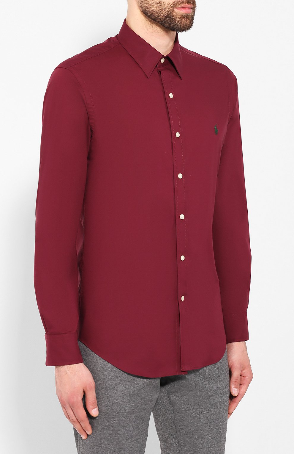 Хлопковая рубашка POLO RALPH LAUREN, арт. 710727720, фото 3