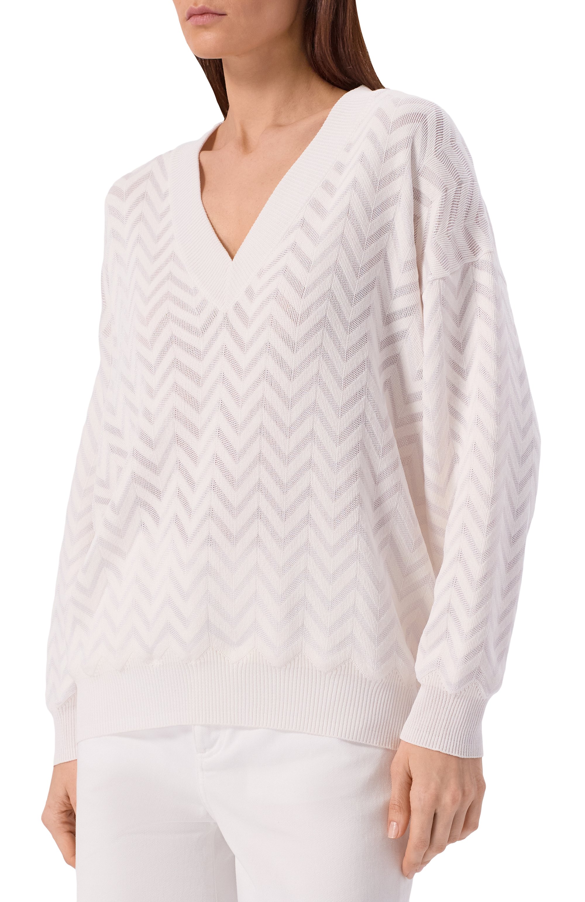 Пуловер из хло пка и вискозы MISSONI, арт. DC26SN01/BK01H2, фото 3