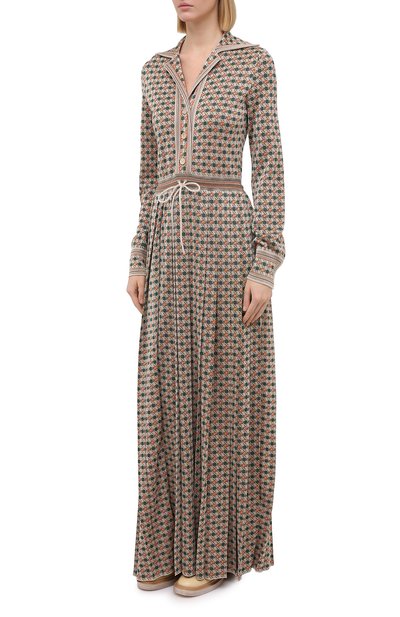 Платье из вискозы GUCCI разноцветного цвета по цене 237000 руб., арт. 622079/XKBBY, фото 3 Платье из вискозы GUCCI, арт. 622079/XKBBY, фото 3