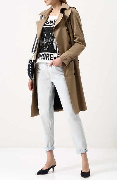 Хлопковая футболка свободного кроя с принтом GUCCI, арт. 492347/X3L32, фото 2