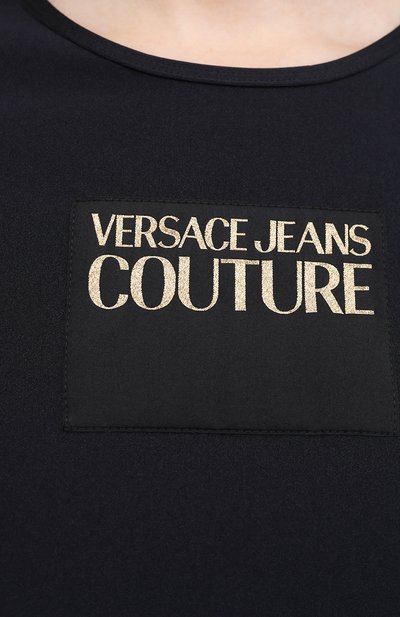 Футболка VERSACE JEANS COUTURE черного цвета по цене 9200 руб., арт. B2HWA703-WDP602 LABEL/04745, фото 5 Футболка VERSACE JEANS COUTURE, арт. B2HWA703-WDP602 LABEL/04745, фото 5