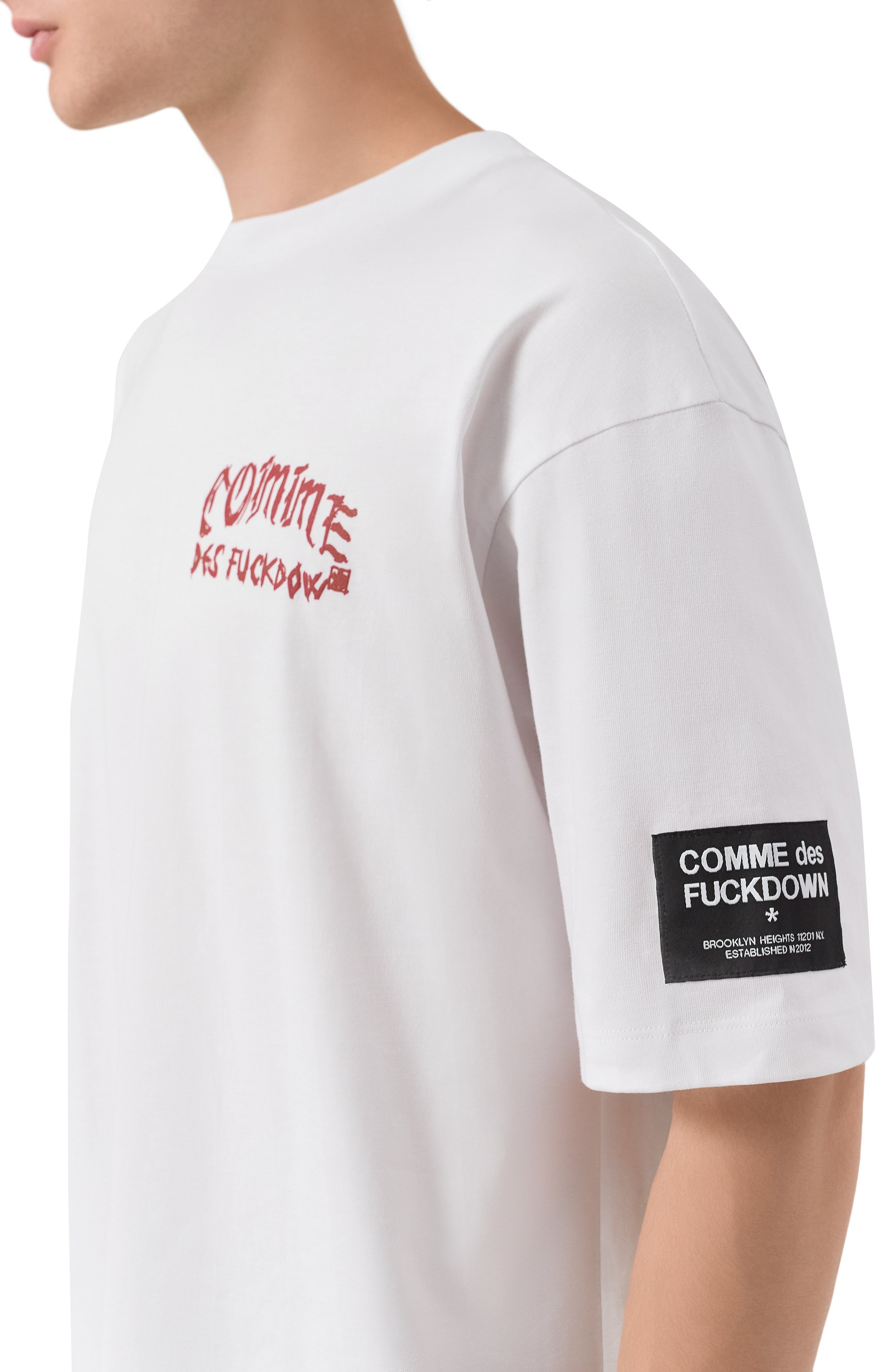 Хлопковая футболка COMME DES FUCKDOWN, арт. CFABW01517, фото 5