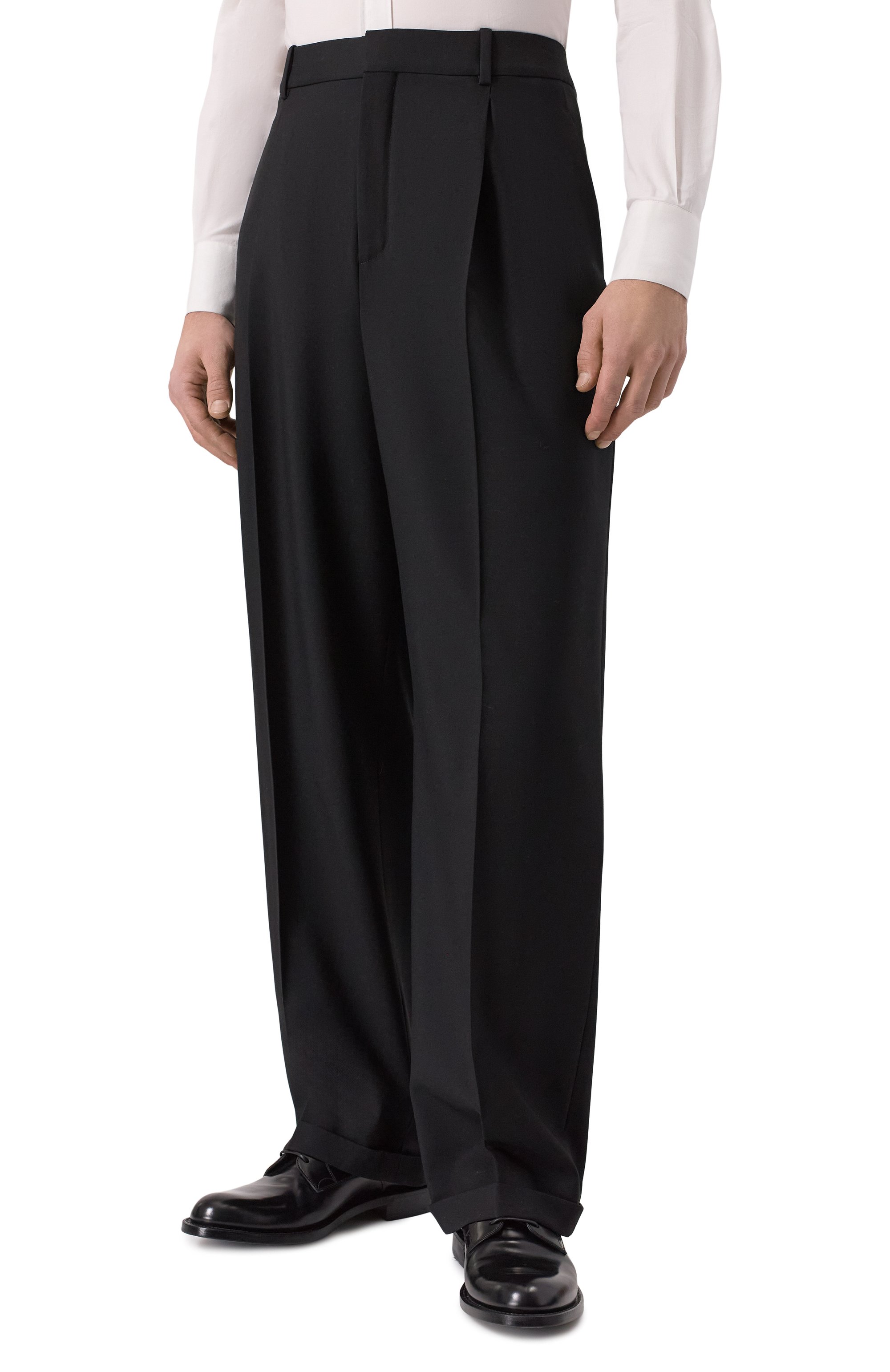 Шерстяные брюки SAINT LAURENT, арт. 796137/Y1J22, фото 3