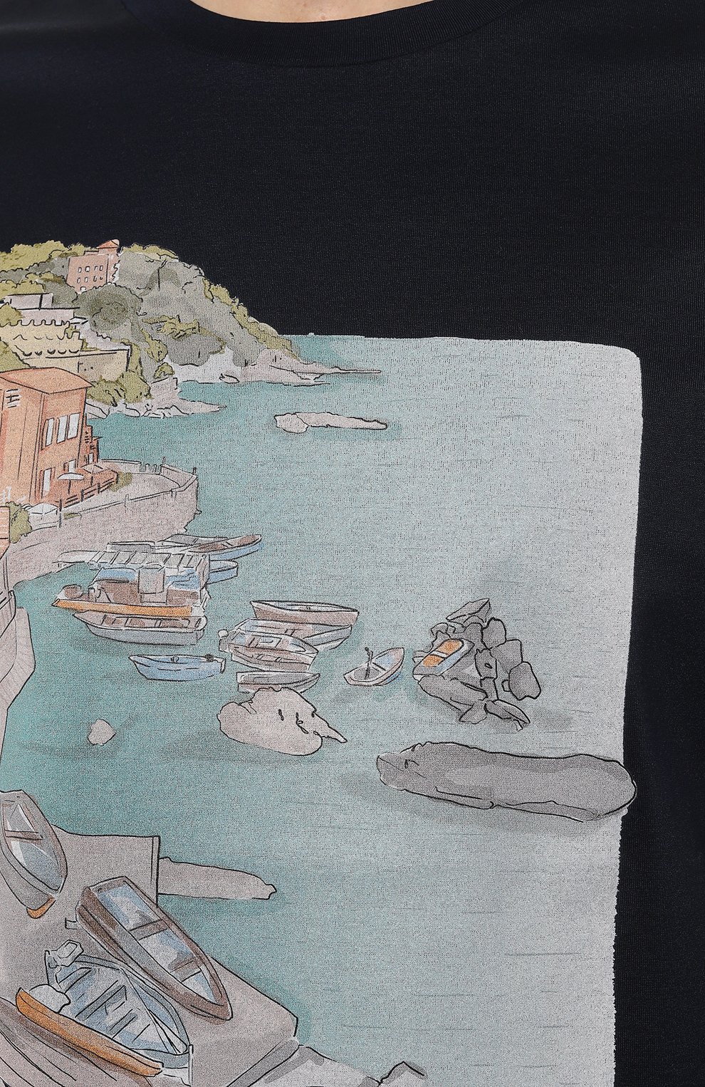 Хлопковая футболка CANALI, арт. T0003/MJ01907, фото 5