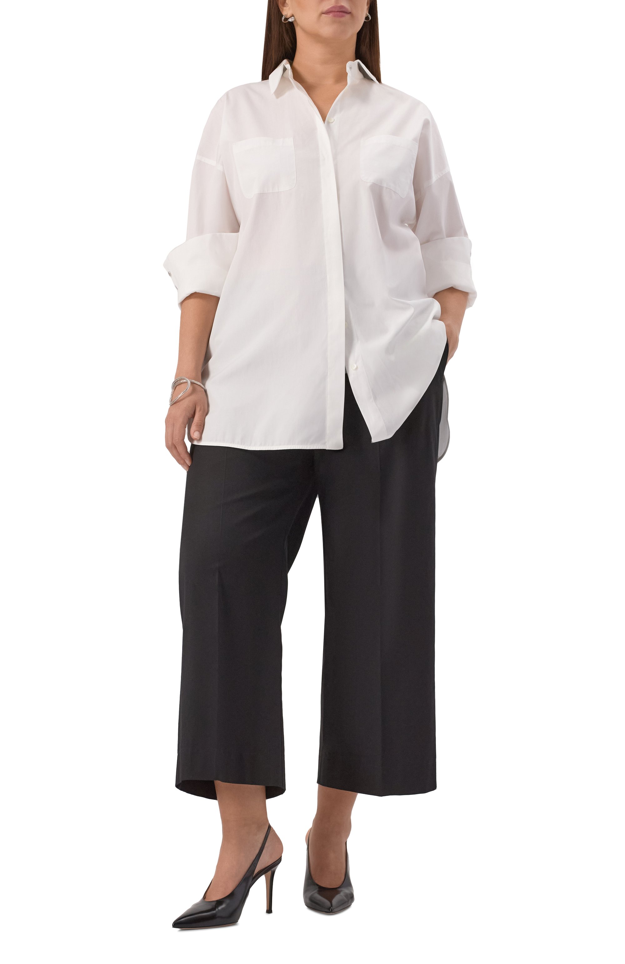 Хлопковые брюки PERSONA BY MARINA RINALDI, арт. PIETRE, фото 2