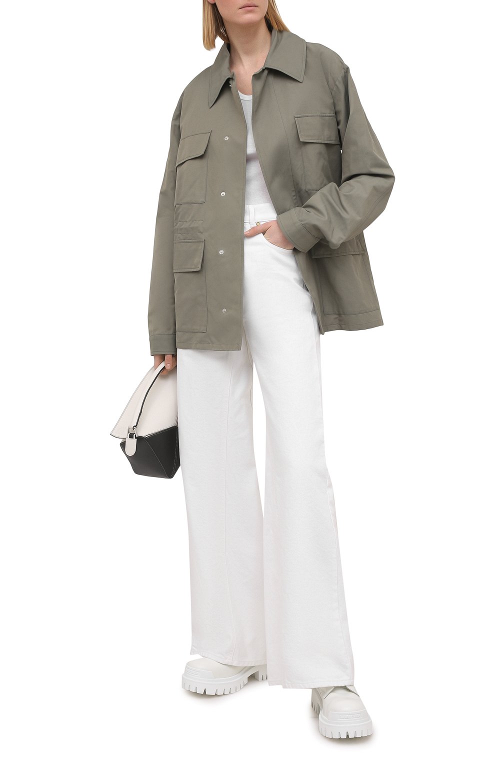 Хлопковая майка WARDROBE.NYC белого цвета по цене 10650 руб., арт. W1016R04, фото 2 Хлопковая майка WARDROBE.NYC, арт. W1016R04, фото 2