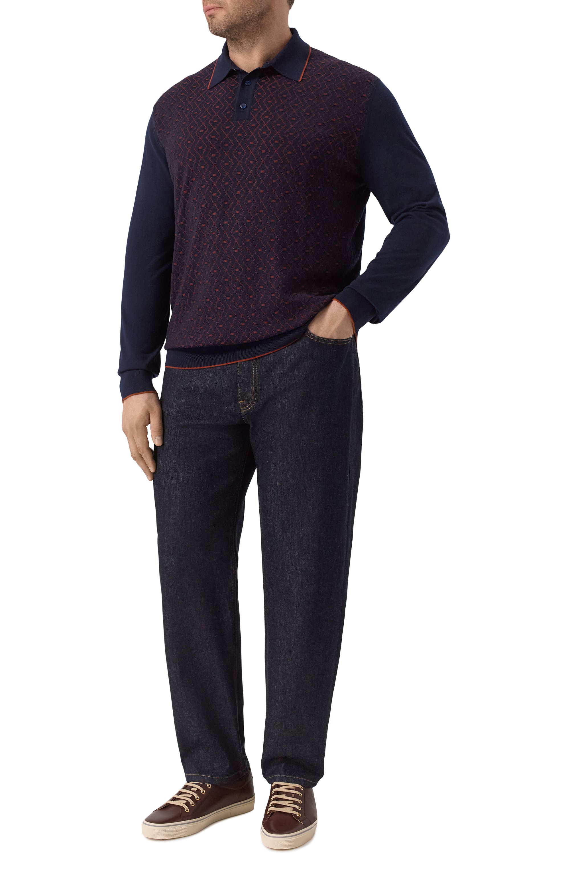 Поло из шерсти и шелка STEFANO RICCI, арт. KE06010P03/E25402, фото 2