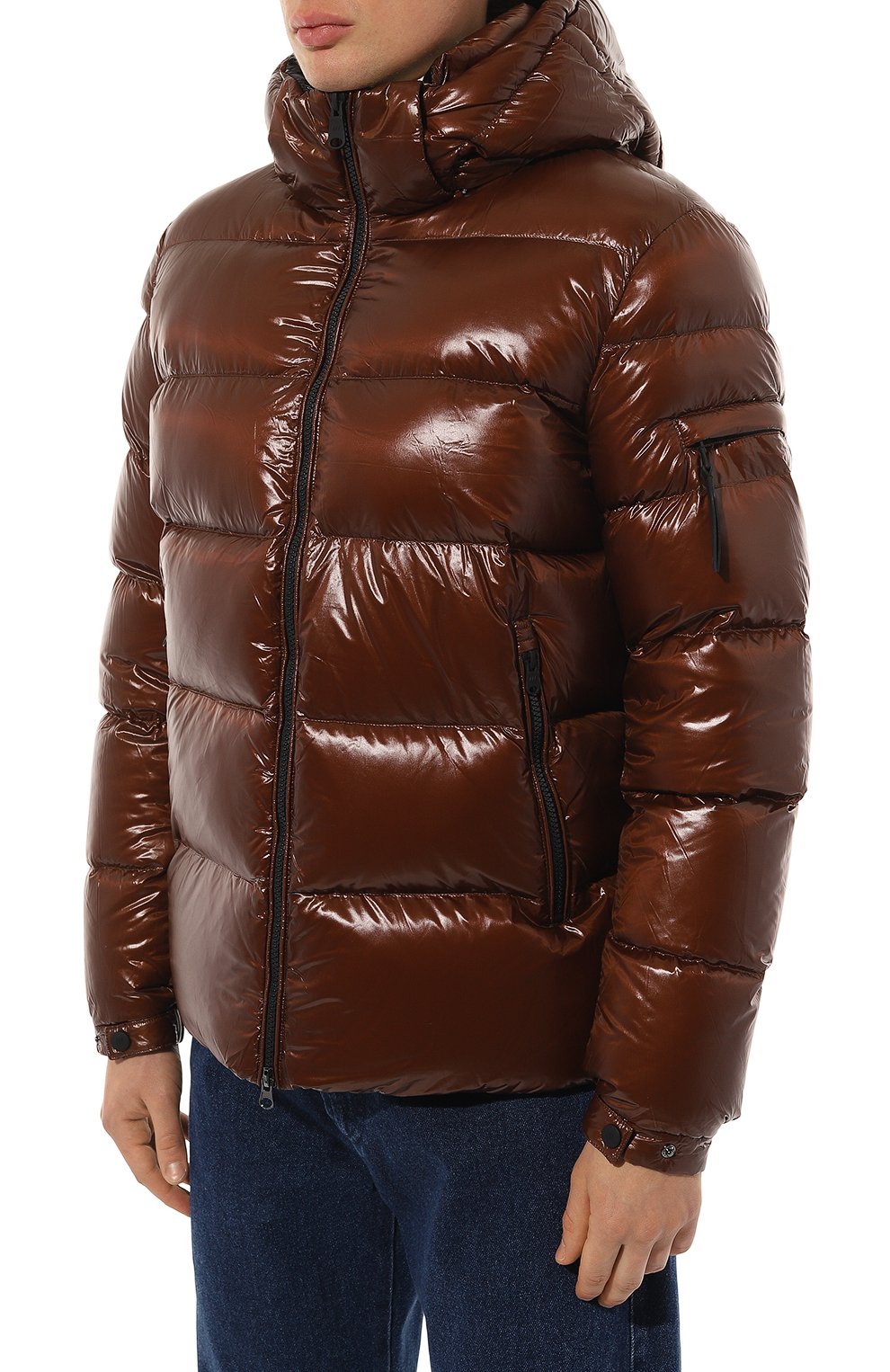 Пуховик HETREGO коричневого цвета по цене 51900 руб., арт. 8K561/SC0TT, фото 3 Пуховик HETREGO, арт. 8K561/SC0TT, фото 3