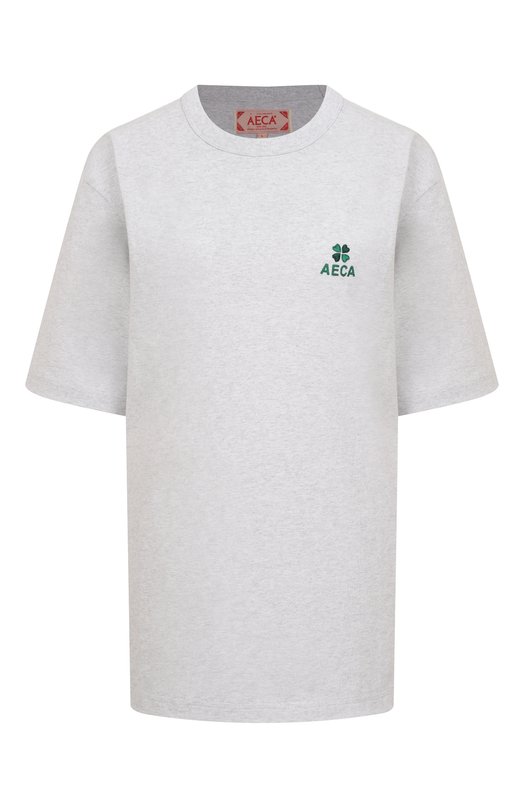 Хлопковая футболка AECA WHITE AWCMSSBDTTSST010C0.LIGHT GREY (L) Серый AWCMSSBDTTSST010C0.LIGHT GREY (L)