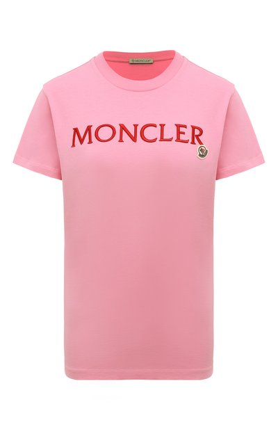 Женская хлопковая футболка MONCLER, арт. 8C000-09-829HP