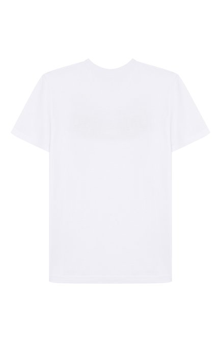 Детская хлопковая футболка DSQUARED2 белого цвета, арт. DQ2741/D0015 | Фото 2 (Материал сплава: Проставлено; Материал внешний: Хлопок; Драгоценные камни: Проставлено; Рукава: Короткие)
