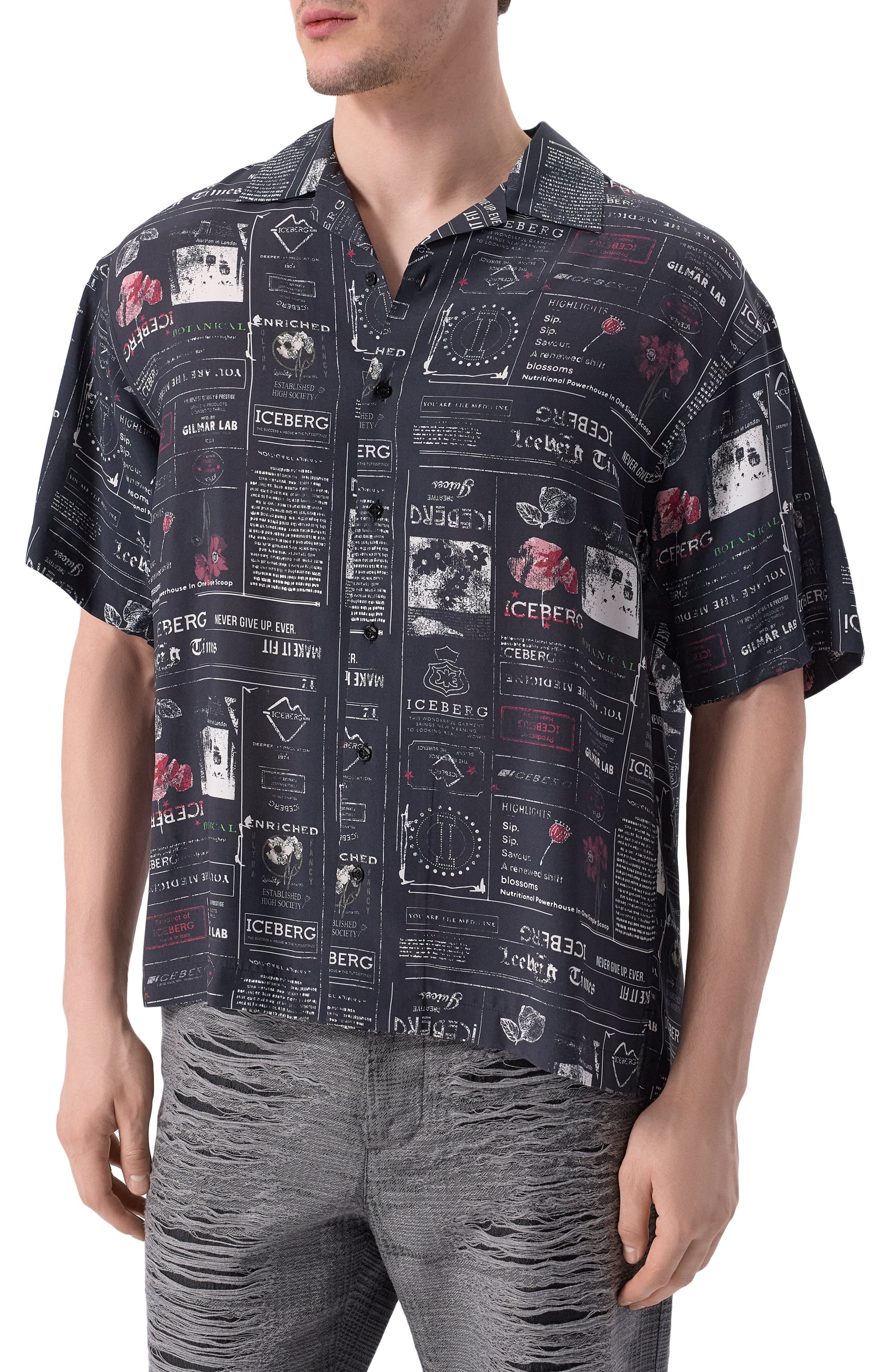 Рубашка из вискозы ICEBERG, арт. G090/5037, фото 3