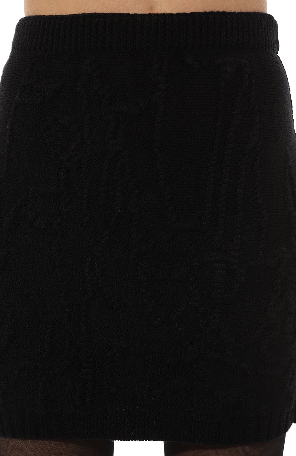 Шерстяная юбка AND THE BRAND черного цвета по цене 54700 руб., арт. W24-SK018-0702-900, фото 5 Шерстяная юбка AND THE BRAND, арт. W24-SK018-0702-900, фото 5