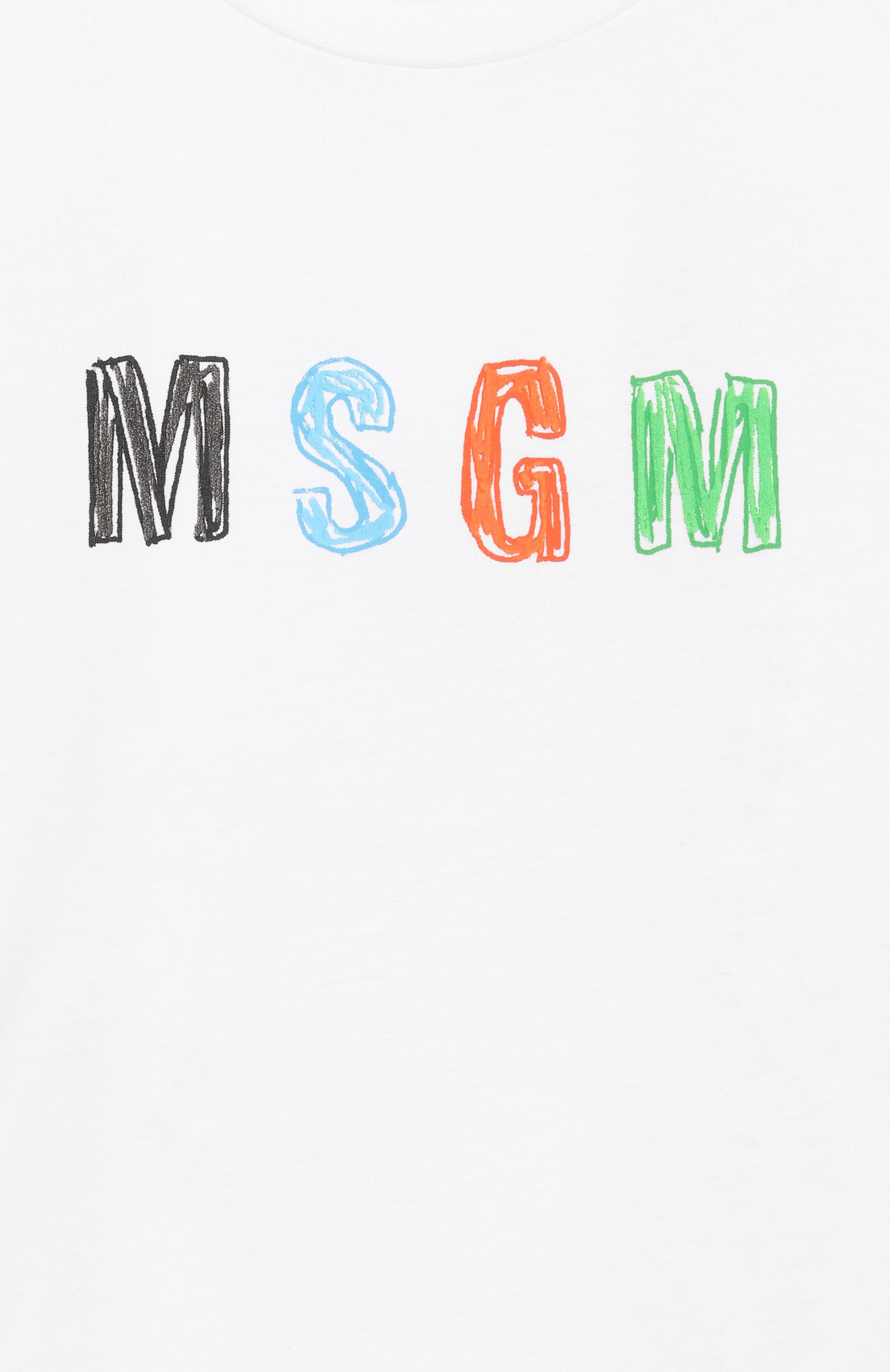 Хлопковая футболка MSGM KIDS, арт. S6MSJBTH232, фото 3