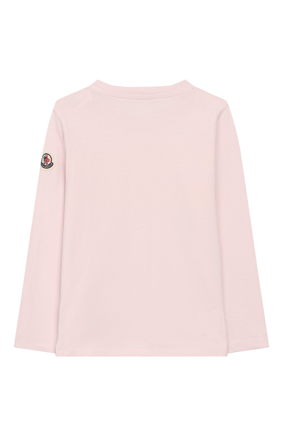 Хлопковый лонгслив MONCLER розового цвета по цене 13200 руб., арт. F1-951-8D701-10-8790A, фото 2 Хлопковый лонгслив MONCLER, арт. F1-951-8D701-10-8790A, фото 2