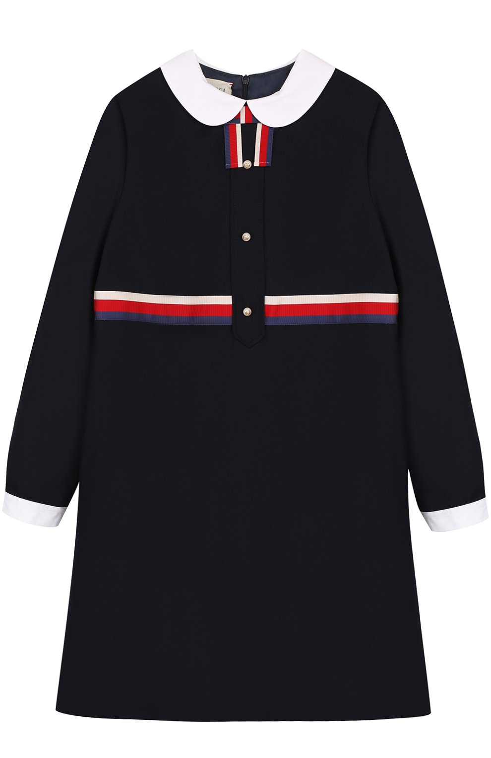 Платье из смеси шерсти и кашемира с контрастной отделкой GUCCI, арт. 477741/XBC05, фото 1