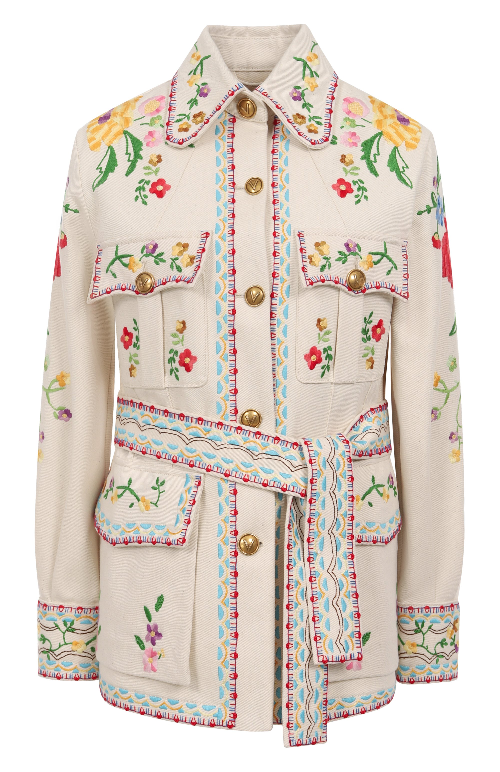 Хлопковый жакет VALENTINO, арт. 6B3DC04J918, фо�то 1