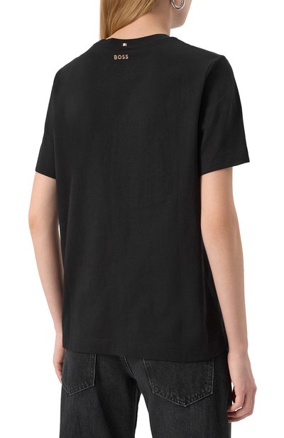 Хлопковая футболка BOSS, арт. 50457259, фото 4