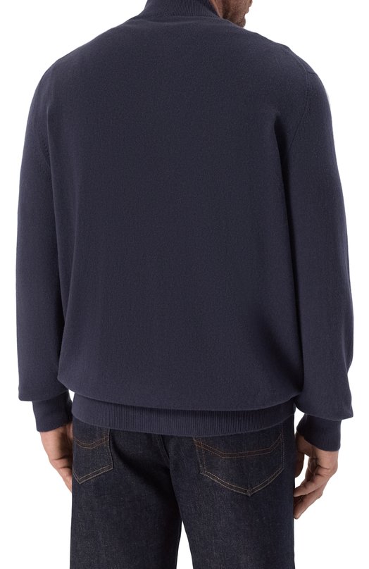 Кашемировый кардиган Kiton UMK1509K326 Синий  UMK1509K326 Фото 4