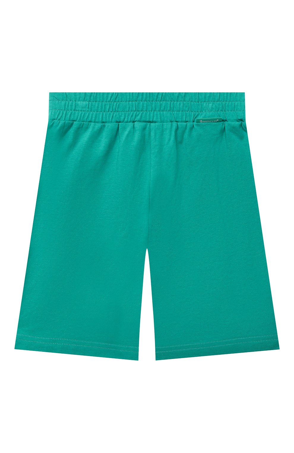 Комплект из футболки и шорт MONCLER зеленого цвета по цене 23450 руб., арт. G1-954-8M747-20-83907/12-14A, фото 5 Комплект из футболки и шорт MONCLER, арт. G1-954-8M747-20-83907/12-14A, фото 5