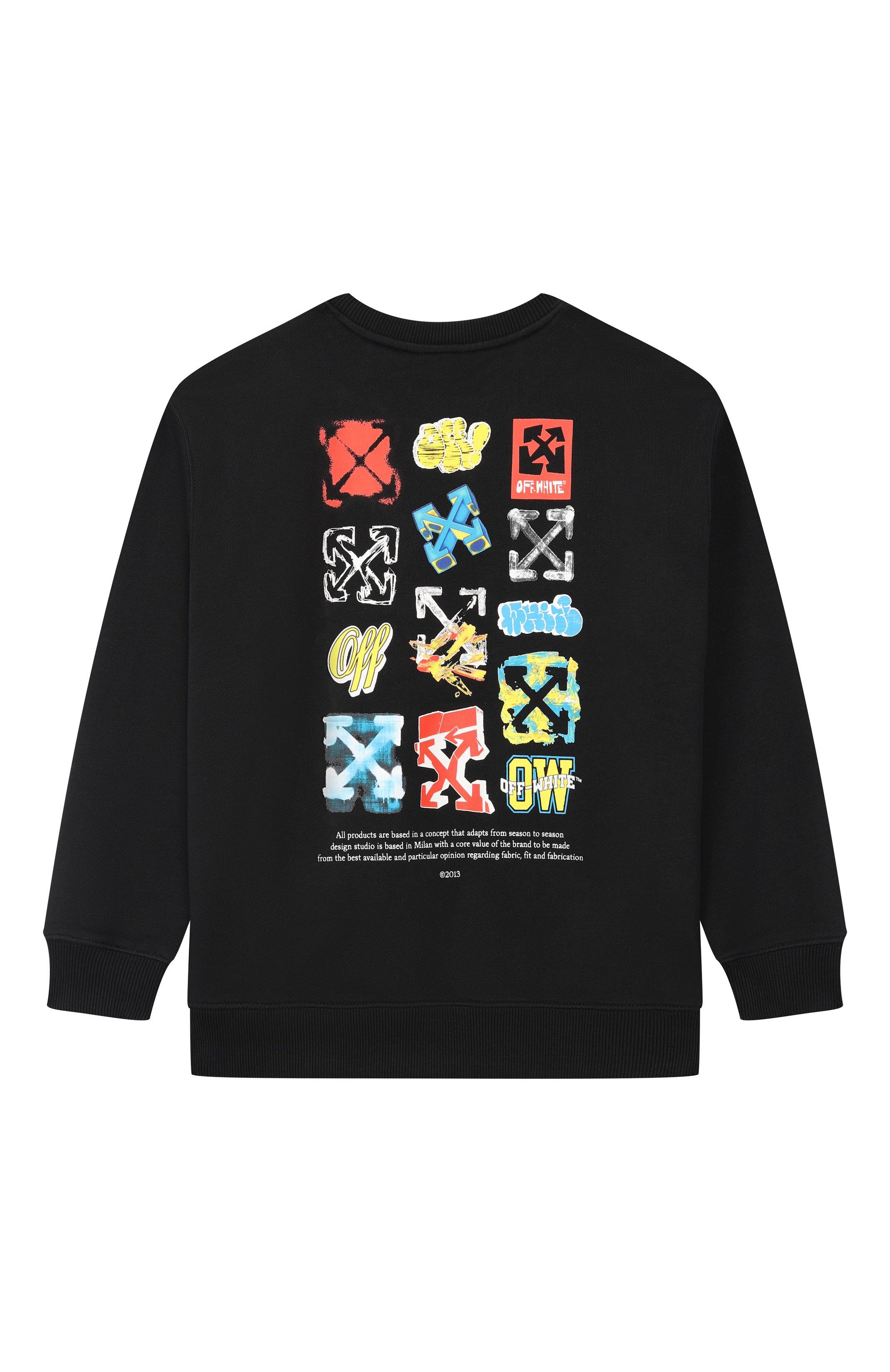 Хлопковый свитшот OFF-WHITE, арт. 0BBA001S26FLE006_001, фото 2
