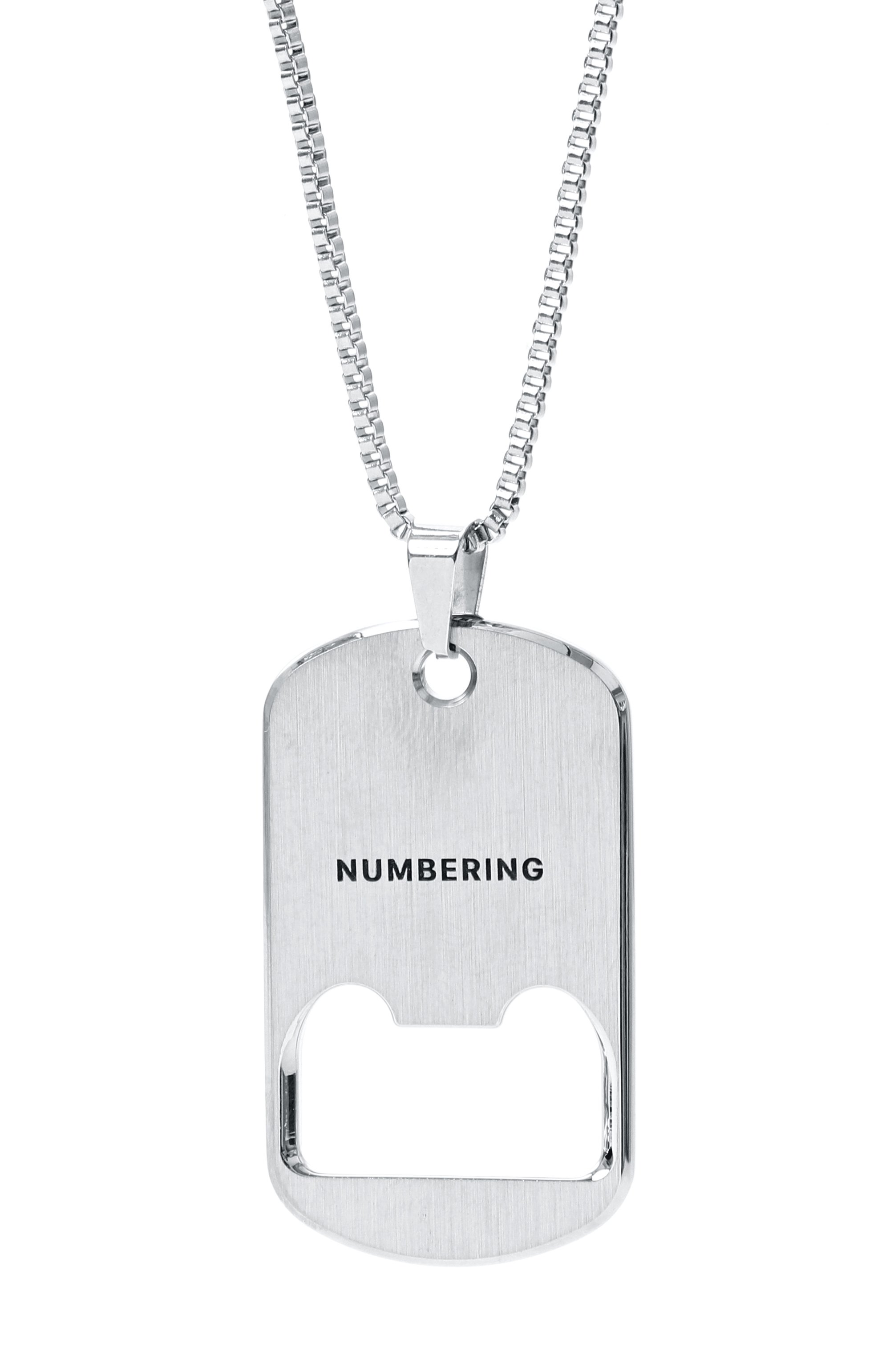 Подвеска NUMBERING серебряного цвета по цене 19250 руб., арт. 5831, фото 3 Подвеска NUMBERING, арт. 5831, фото 3