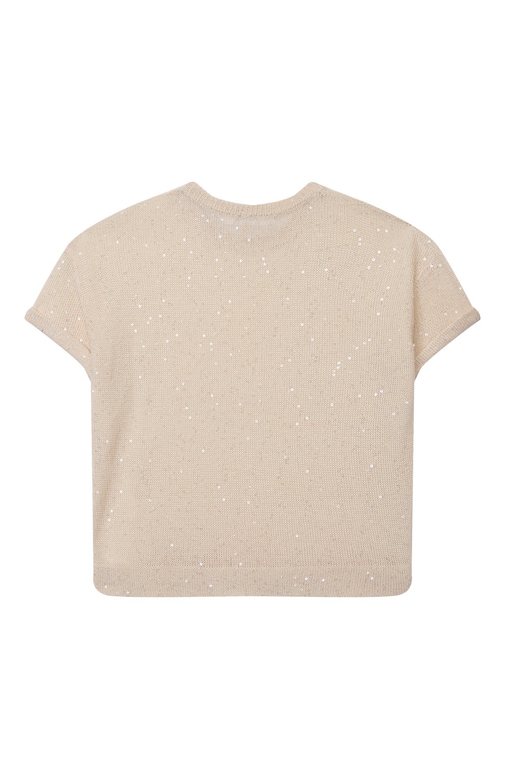 Льняной пуловер BRUNELLO CUCINELLI бежевого цвета по цене 42950 руб., арт. B10M50010B, фото 2 Льняной пуловер BRUNELLO CUCINELLI, арт. B10M50010B, фото 2