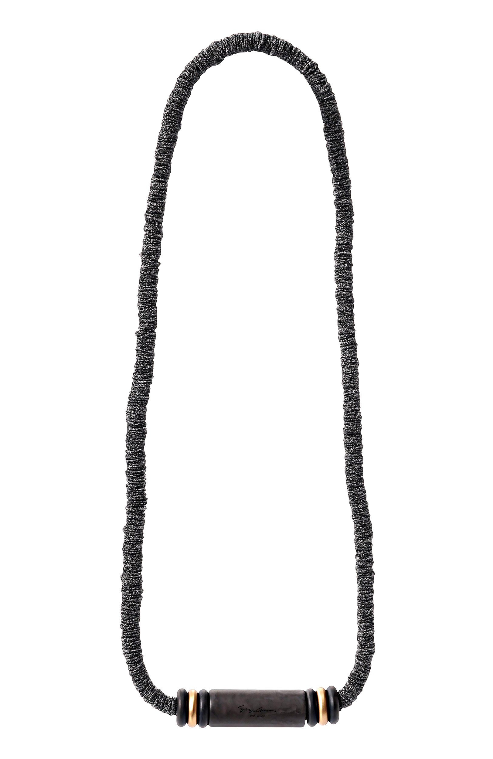 Колье GIORGIO ARMANI серого цвета по цене 85100 руб., арт. GW004234/AF29432, фото 1 Колье GIORGIO ARMANI, арт. GW004234/AF29432, фото 1