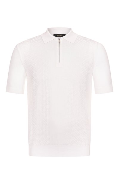 Мужская поло из шелка и хлопка ZILLI, арт. KZP002M0145VSHC00