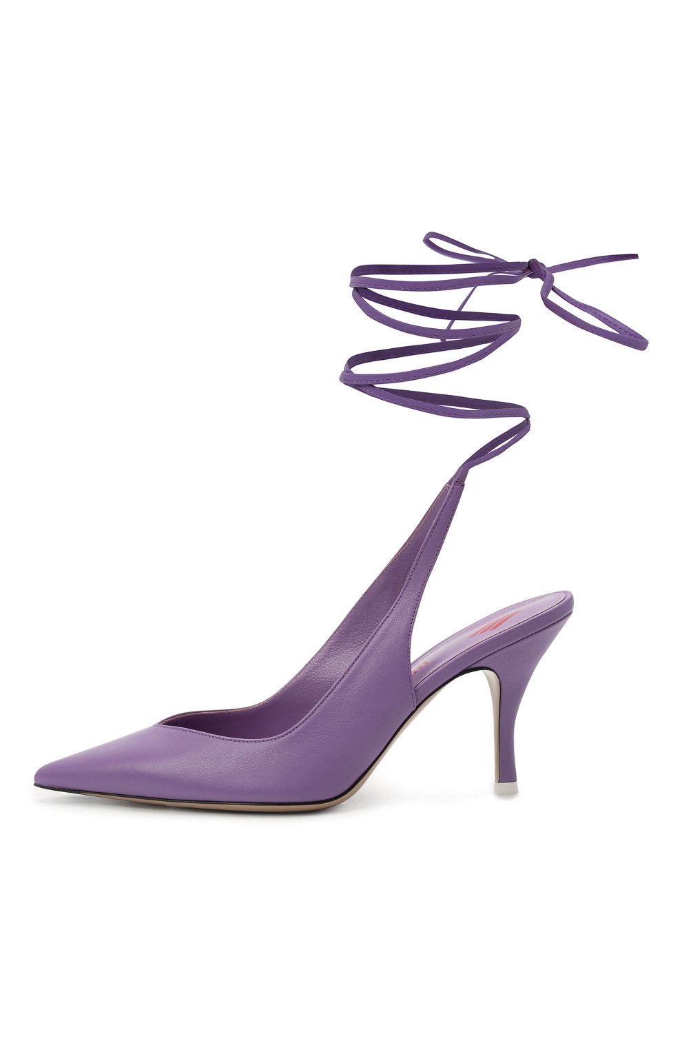 Кожаные туфли venus THE ATTICO сиреневого цвета по цене 77250 руб., арт. 213WS107/L001, фото 4 Кожаные туфли venus THE ATTICO, арт. 213WS107/L001, фото 4