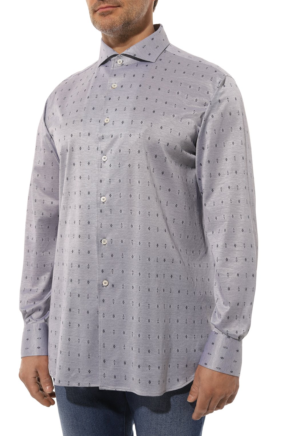 Хлопковая рубашка CANALI, арт. L756/GN02876/3XL-6XL, фото 3