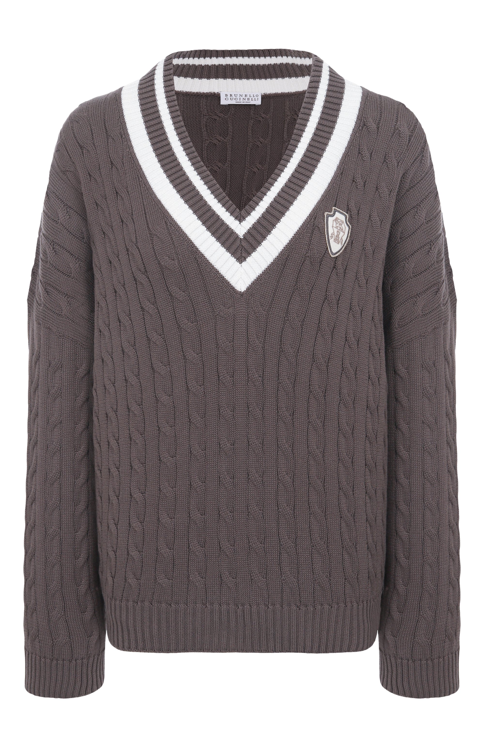 Хлопковый свитер BRUNELLO CUCINELLI, арт. M19756512, фото 1