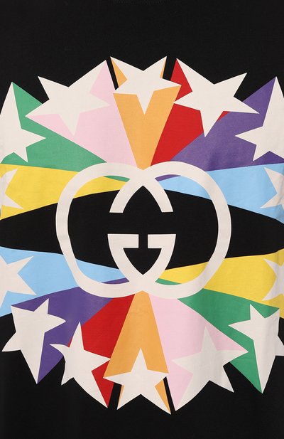 Хлопковая футболка GUCCI, арт. 548334 XJDNH, фото 5