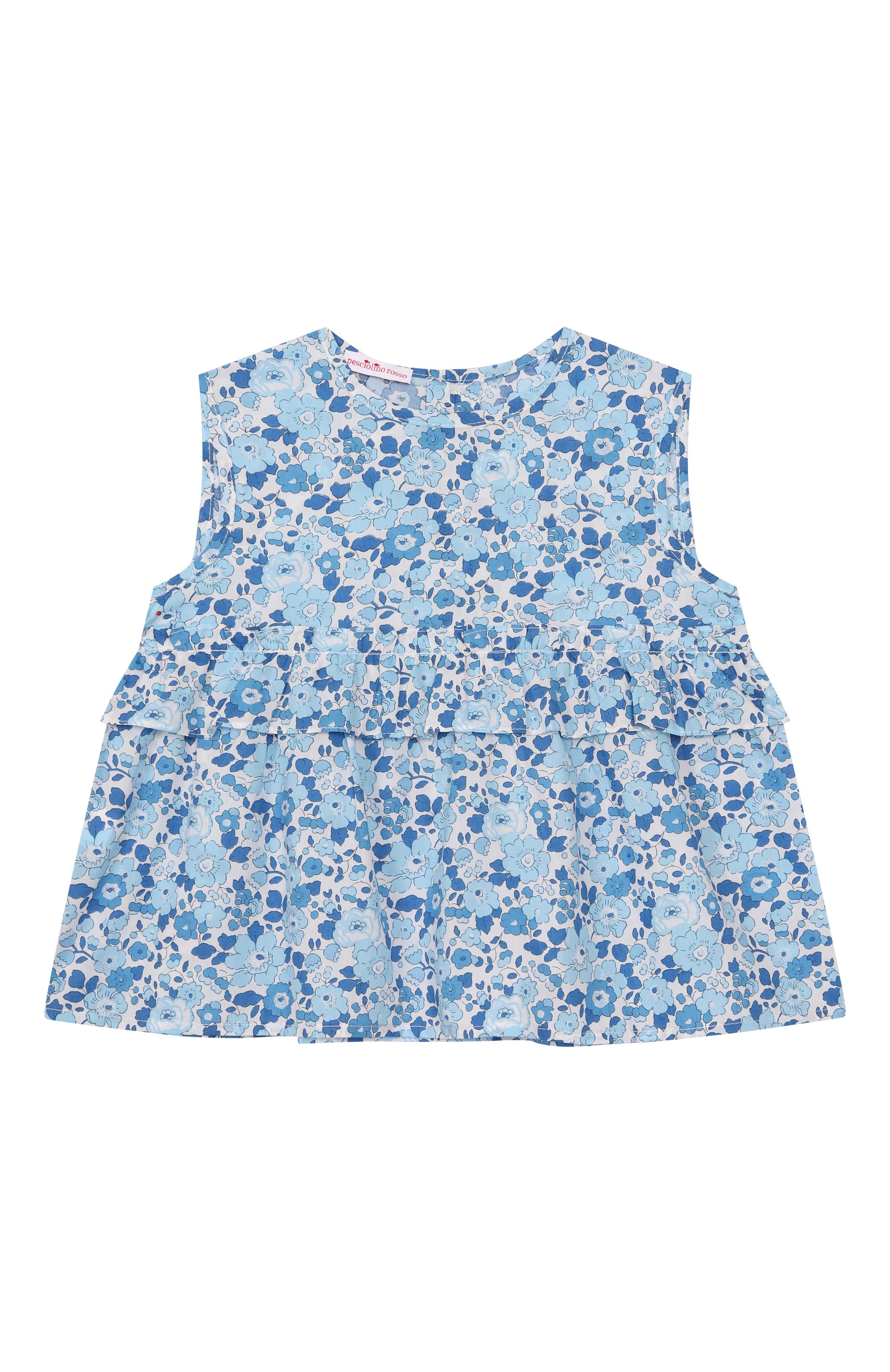 Хлопковый топ PESCIOLINO ROSSO, арт. PBSBL-11/1A-6A, фото 1