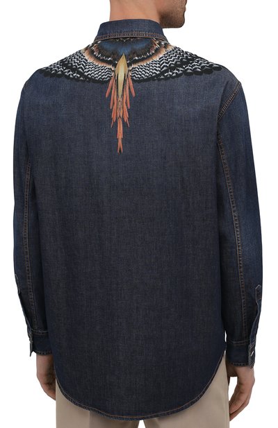 Джинсовая рубашка MARCELO BURLON, арт. CMYD014S21DEN001, фото 4