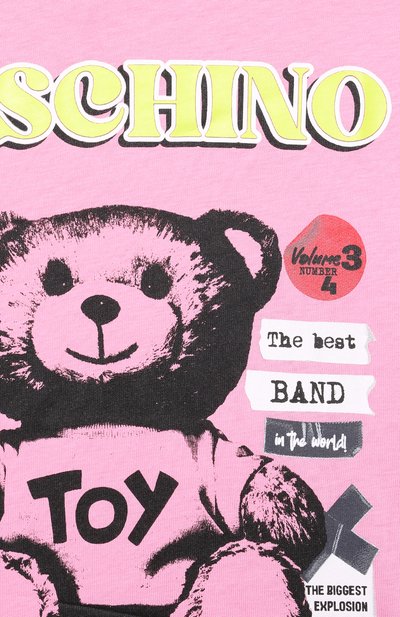 Хлопковая футболка MOSCHINO, арт. H8M03R/LAA20/4-8, фото 3