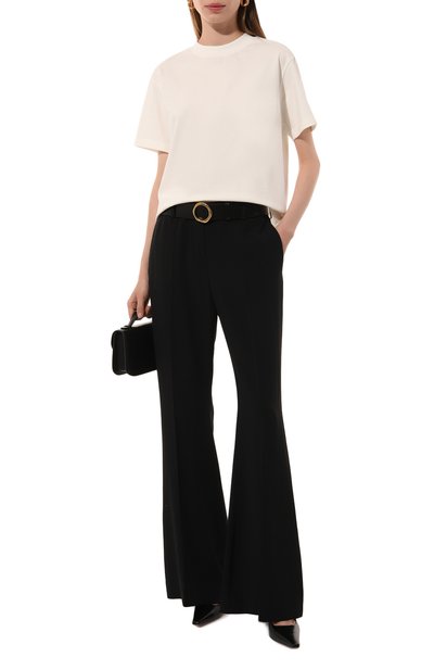 Хлопковая футболка SASHAVERSE молочного цвета по цене 18900 руб., арт. TS003/TK/3306.101/W25, фото 2 Хлопковая футболка SASHAVERSE, арт. TS003/TK/3306.101/W25, фото 2