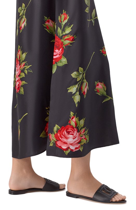 Кожаные шлепанцы Bianca Dolce & Gabbana CQ0436/AY329 Чёрный  CQ0436/AY329 Фото 2