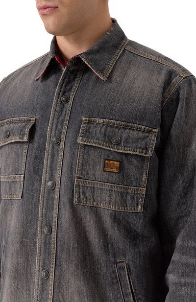 Джинсовая куртка BALENCIAGA темно-серого цвета по цене 283000 руб., арт. 831645/TSW67, фото 5 Джинсовая куртка BALENCIAGA, арт. 831645/TSW67, фото 5