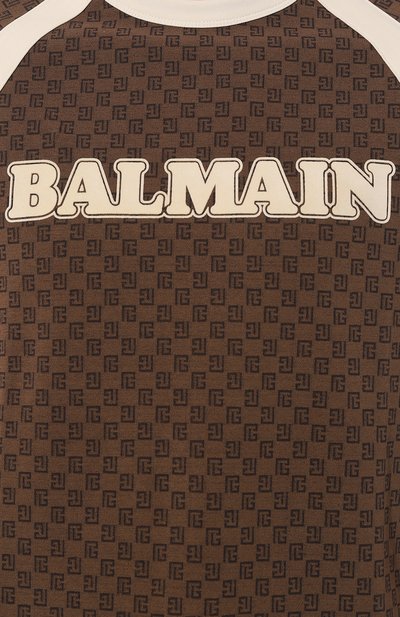 Хлопковая футболка BALMAIN, арт. BH0EF065BC52, фото 5
